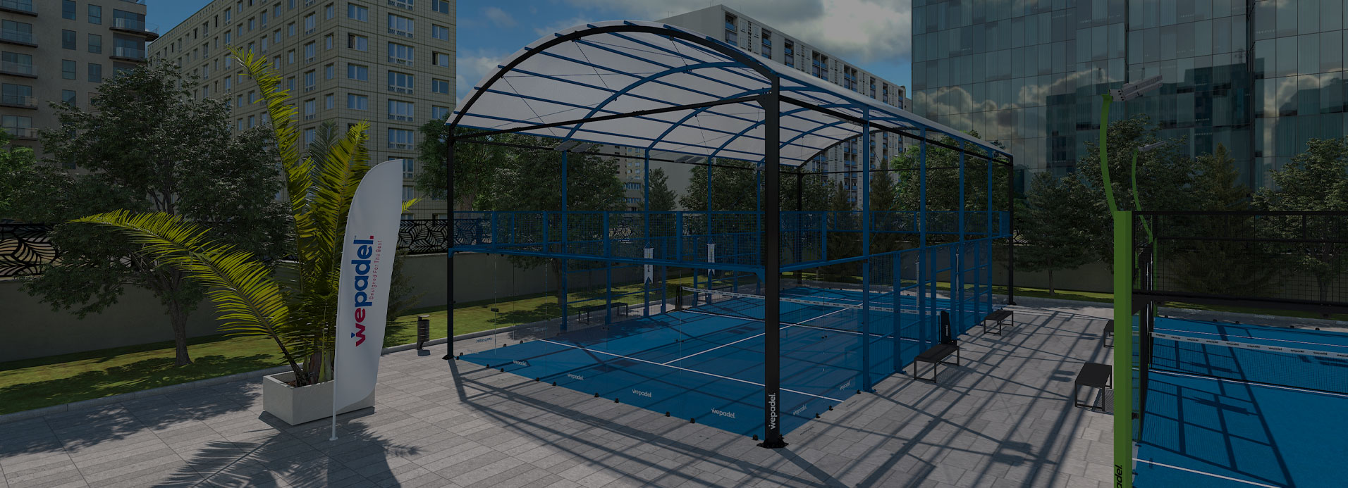 Pista de Padel Panoramic Roofed